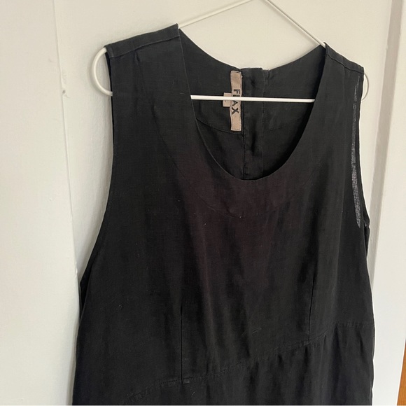 FLAX black sleeveless dress - Picture 2 of 6